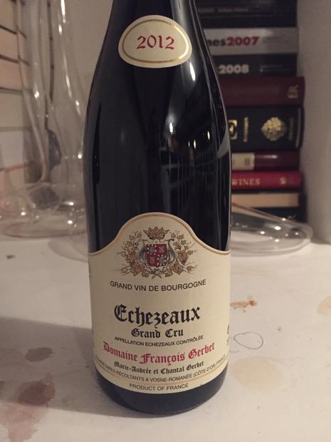 2012 Domaine François Gerbet Echezeaux - CellarTracker