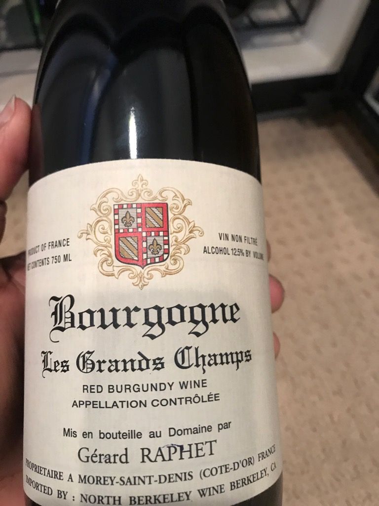 2018 g rard raphet bourgogne les grands champs france burgundy