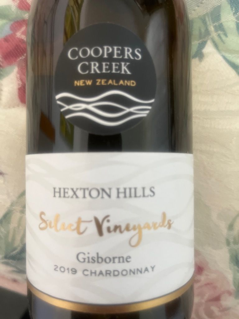 2019 Coopers Creek Chardonnay Plainsman Select Vineyards New Zealand