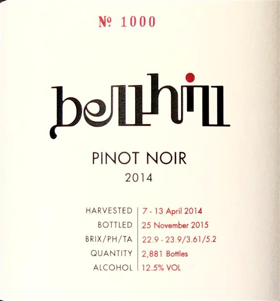 2009 Bell Hill Pinot Noir - CellarTracker