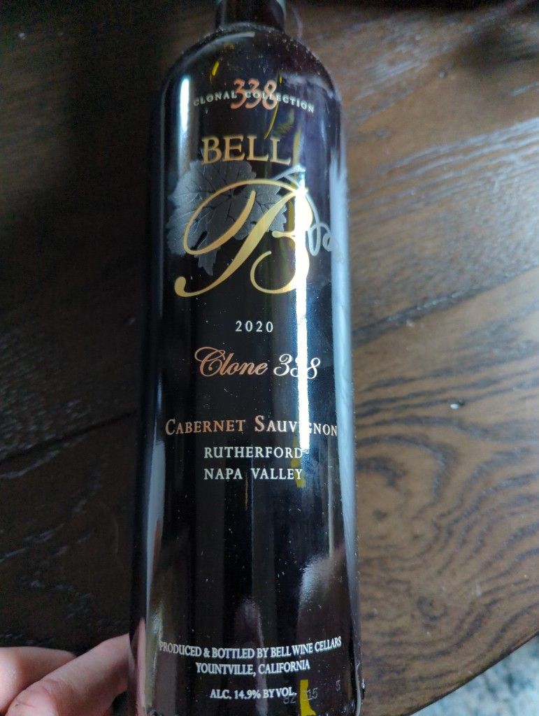 2020 Bell Wine Cellars Sauvignon Clone 338, USA, California