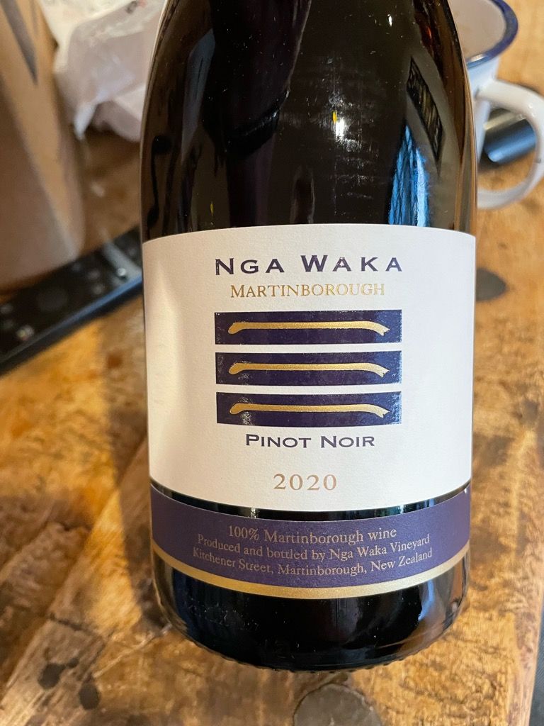2020 Nga Waka Pinot Noir, New Zealand, North Island, Wairarapa