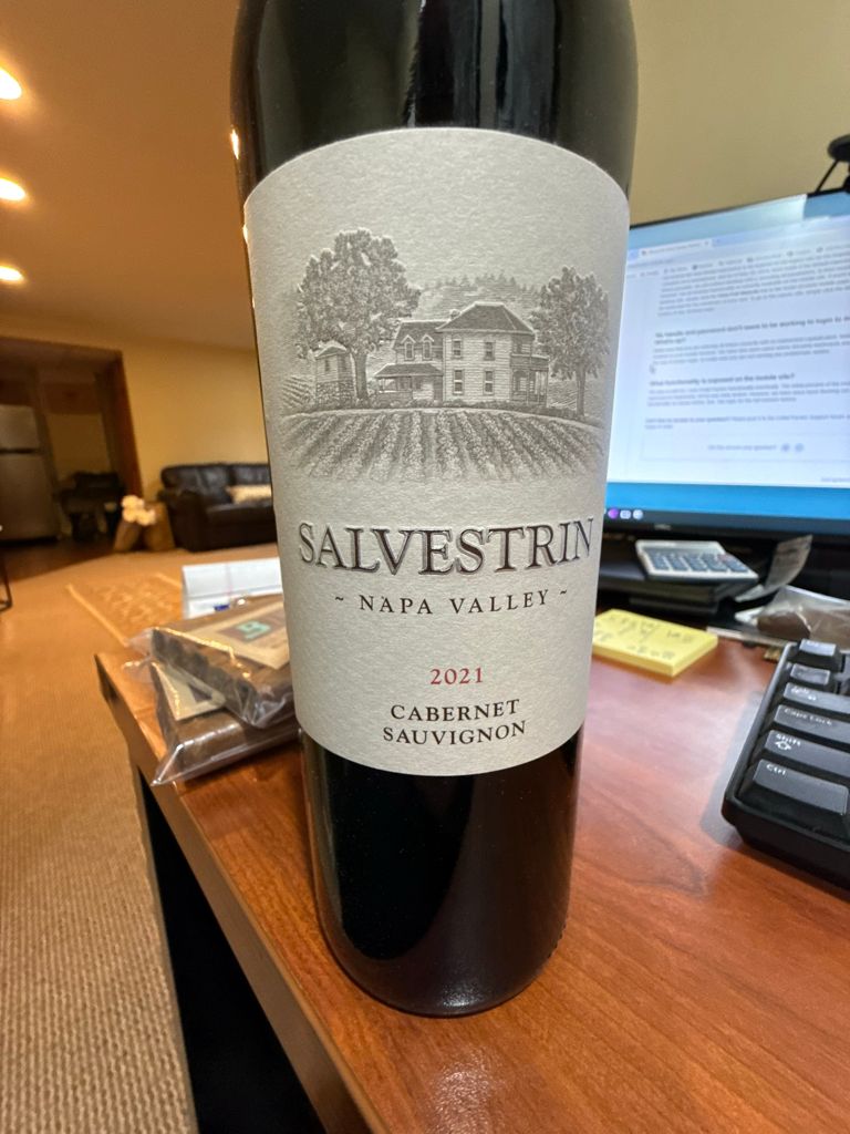 2021 Salvestrin Cabernet Sauvignon - CellarTracker