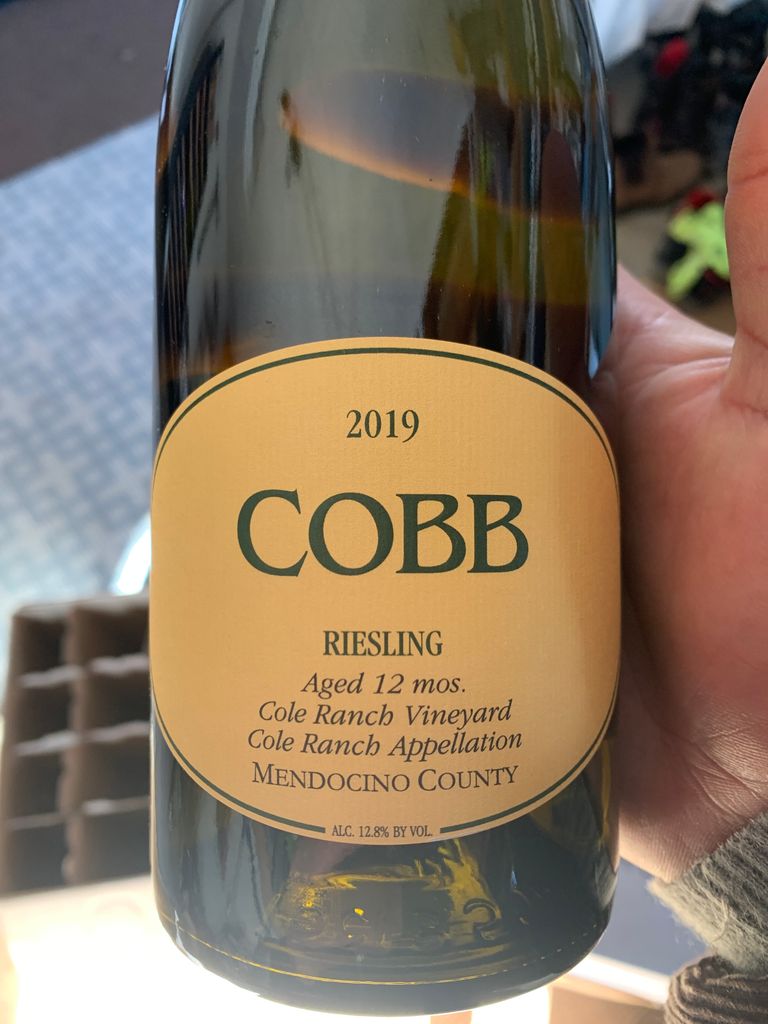 2019 Cobb Riesling Cole Ranch Vineyard, USA, California, North Coast