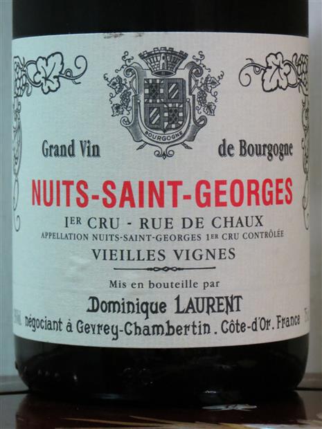 2010 Dominique Laurent Nuits St. Georges 1er Cru Rue de Chaux Réserve ...