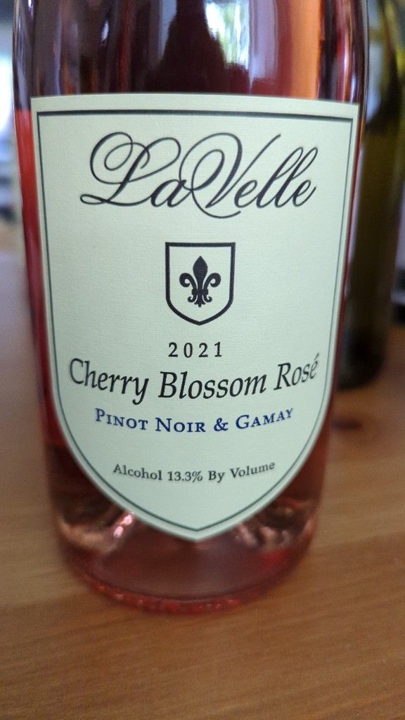 2021 LaVelle Vineyards Cherry Blossom Rose of Pinot Noir & Gamay, USA