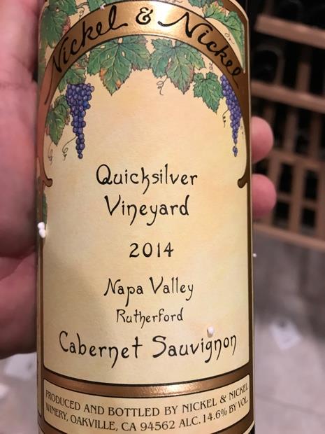 2014 Nickel & Nickel Cabernet Sauvignon Quicksilver Vineyard, USA ...