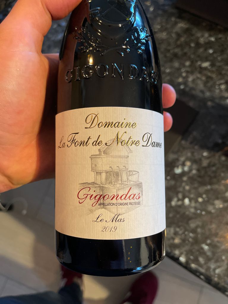 2020 Domaine Notre Dame des Pallières Gigondas La Font de Notre Dame