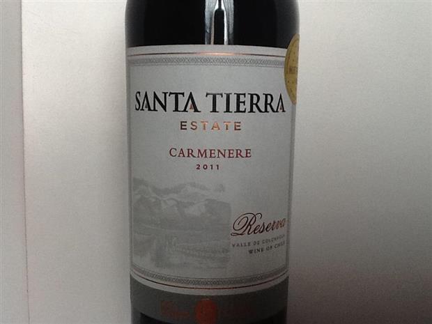 2013 Santa Tierra Carménère Reserva, Chile, Rapel Valley, Colchagua ...