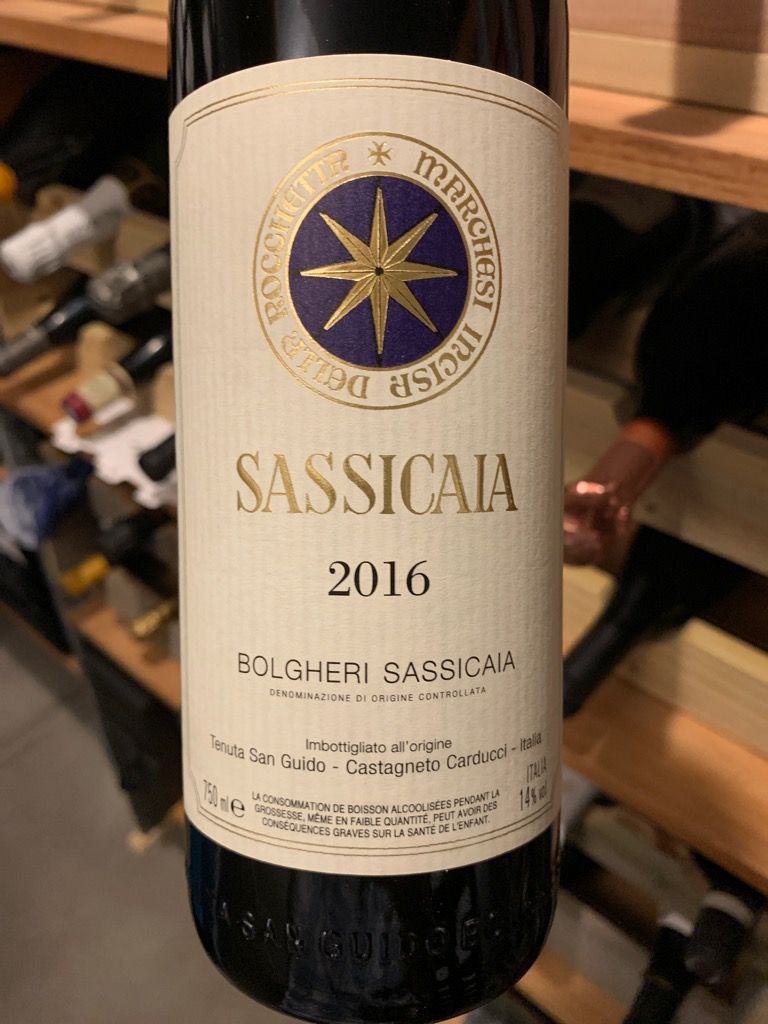 2016 Tenuta San Guido Sassicaia - CellarTracker