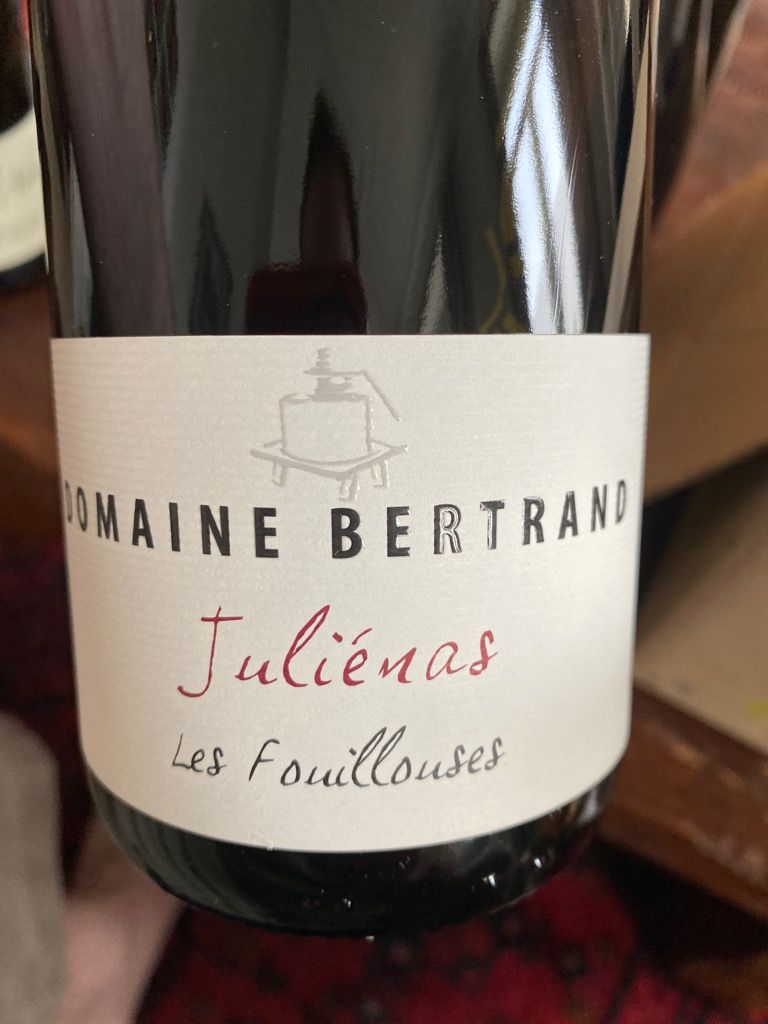 2019 Domaine Bertrand Juliénas Les Fouillouses, France, Burgundy