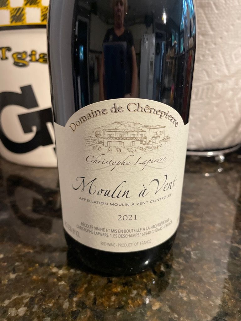 2022 Christophe Lapierre Moulin-à-Vent Domaine de Chènepierre