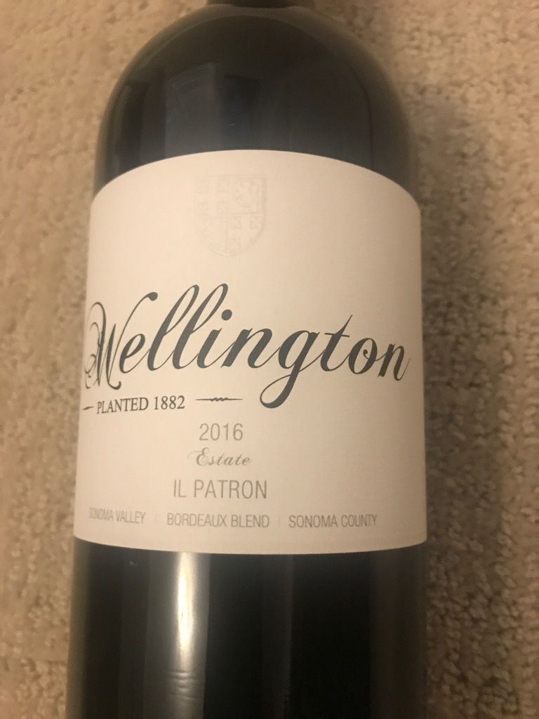 wellington 2016 red table wine