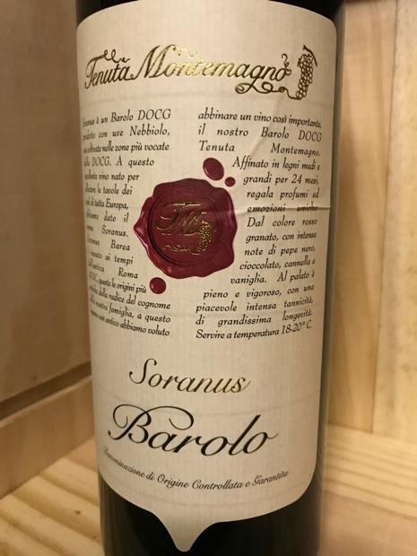 2012 Tenuta Montemagno Barolo Soranus, Italy, Piedmont, Langhe, Barolo ...