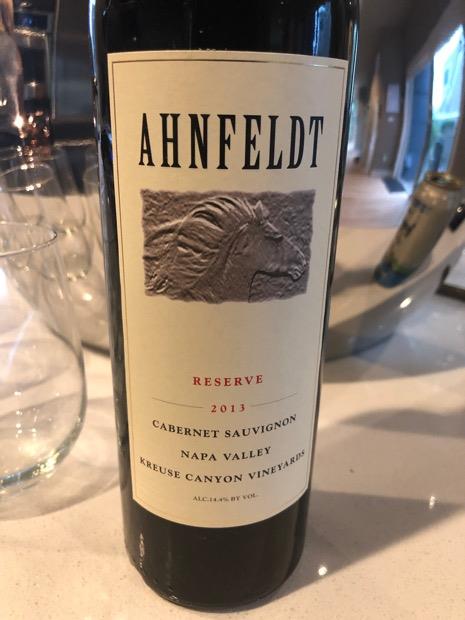 2014 Ahnfeldt Cabernet Sauvignon Reserve Kreuse Canyon