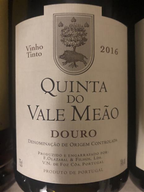 2016 Quinta do Vale Meão Douro, Portugal, Douro - CellarTracker