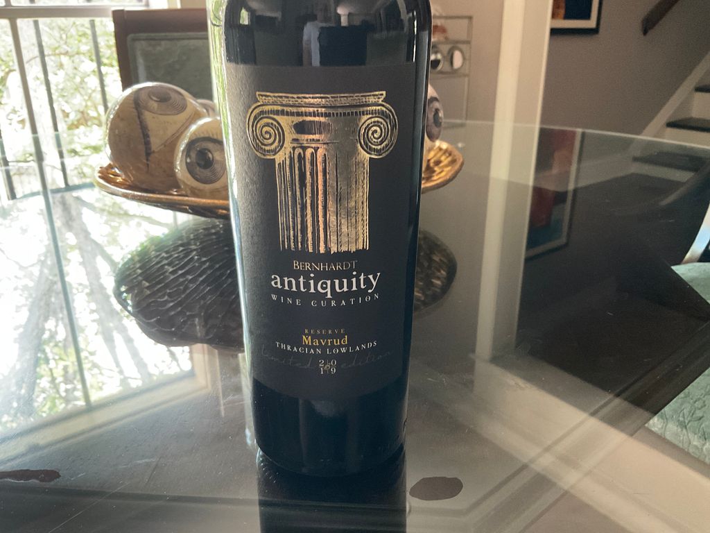 2019 Bernhardt Winery Mavrud Antiquity Wine Curation Thracian Lowlands ...