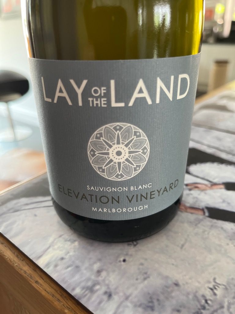 Lay Of The Land Sauvignon Blanc Elevation Vineyard New Zealand