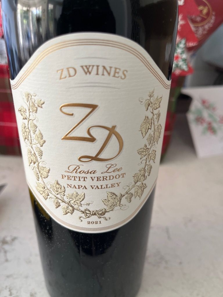 2022 ZD Wines Petit Verdot Rosa Lee - CellarTracker
