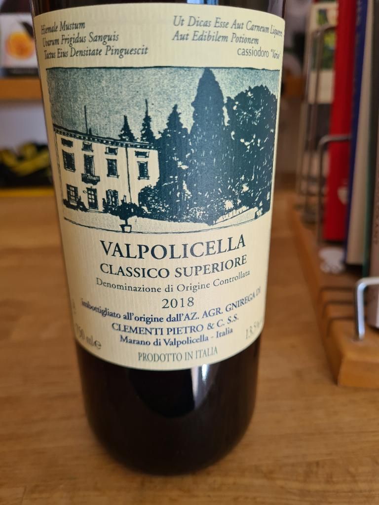 2018 Pietro Clementi Valpolicella Classico Superiore, Italy, Veneto ...