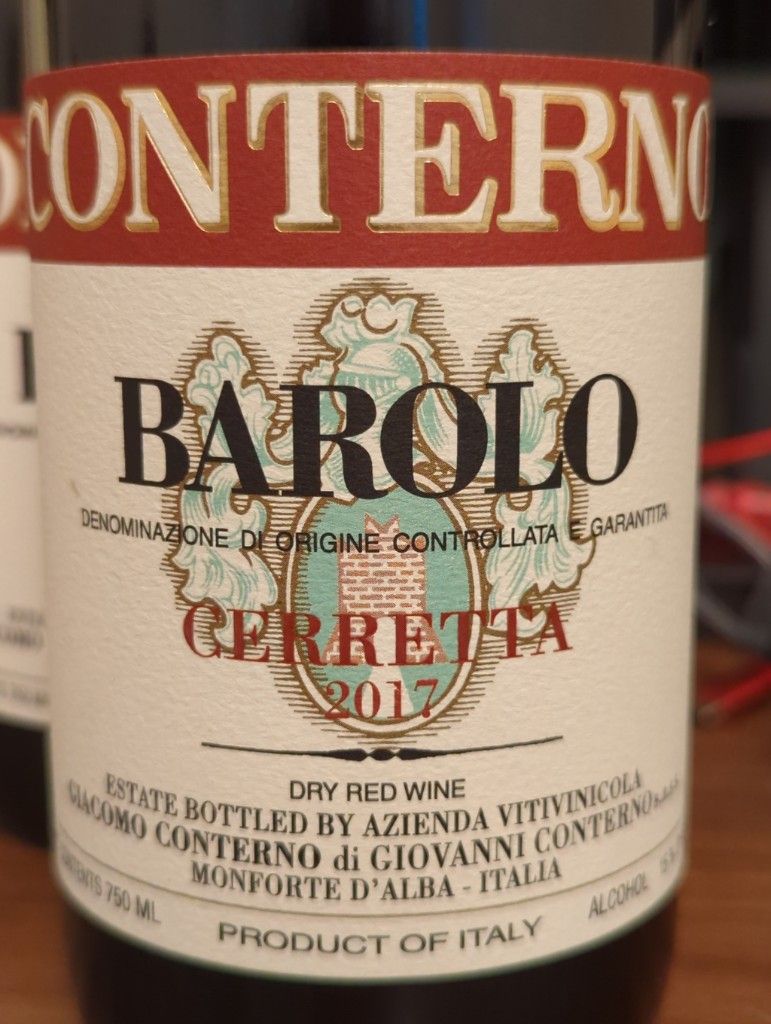 2017 Giacomo Conterno Barolo Cerretta, Italy, Piedmont, Langhe, Barolo ...