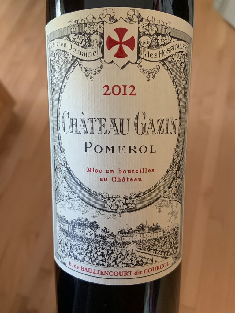 2022春夏 Chateau Gazin 2012 シャトーガザン - 飲料・酒