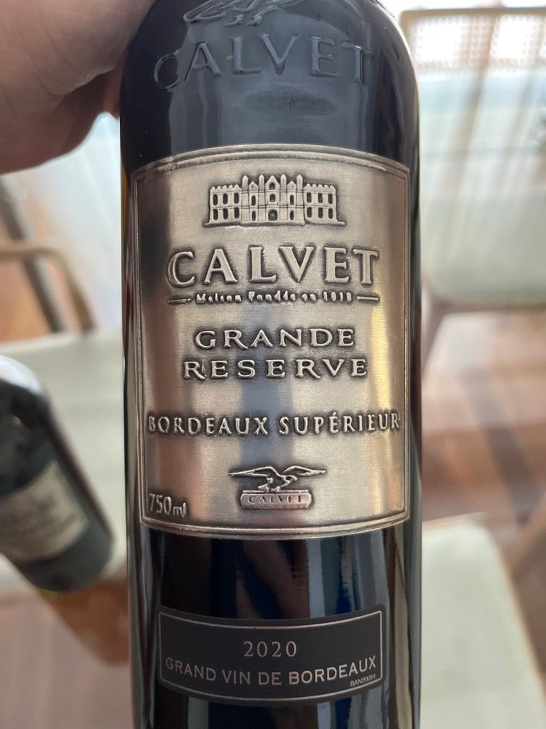 2022 Calvet Grande Réserve, France, Bordeaux, Bordeaux Supérieur ...