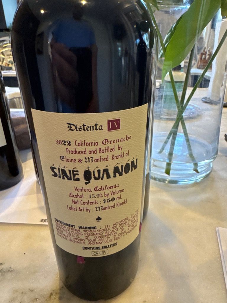 2024 Sine Qua Non 2 Magnum Assortment Grenache Distenta VI, Syrah