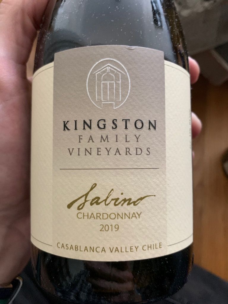 2020 Kingston Family Vineyards Chardonnay Sabino, Chile, Casablanca
