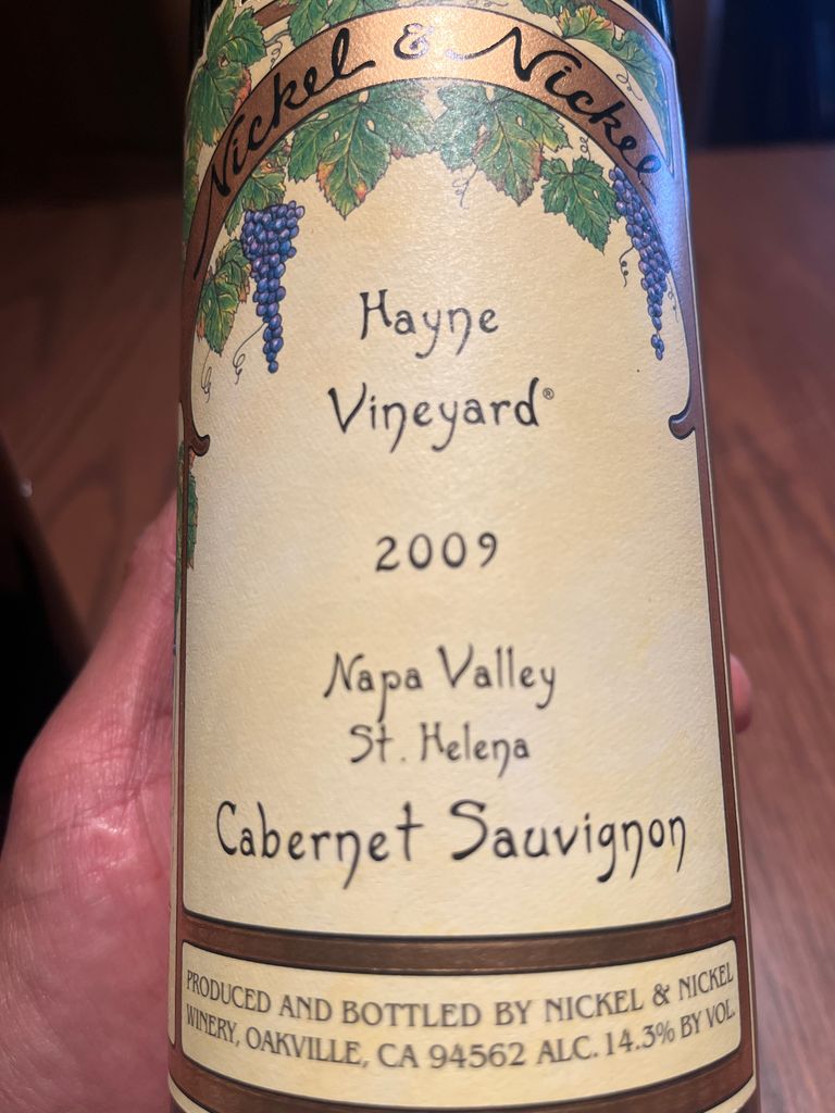 2009 Nickel & Nickel Cabernet Sauvignon Hayne Vineyard, USA, California ...