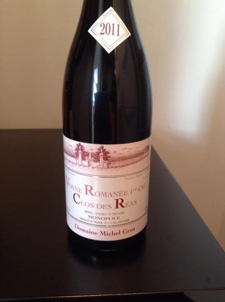 Michel Gros Vosne-Romanée 1998 750ml 1998 Domaine Michel Gros Vosne-Romanée 1er Cru Clos des Réas