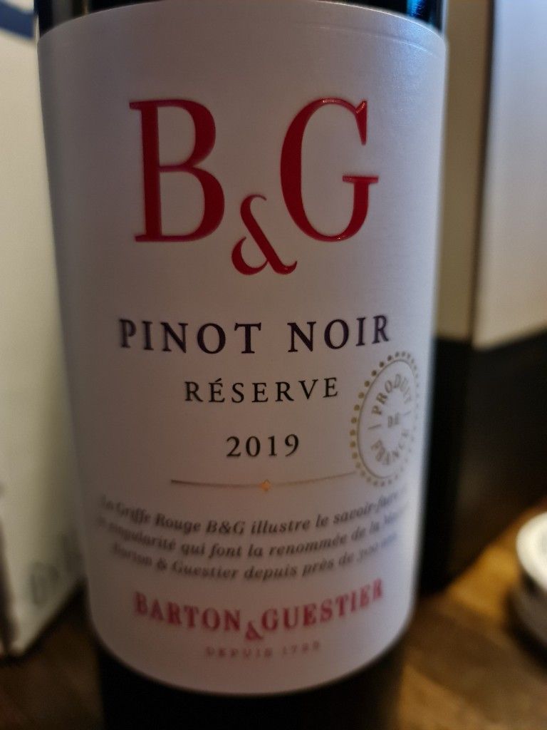 2016 Barton & Guestier Pinot Noir Île De Beauté Reserve, France ...