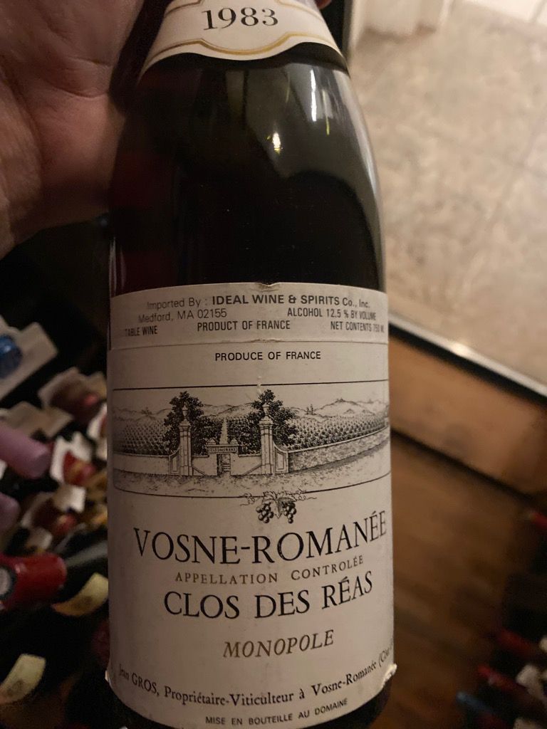 1987 Domaine Michel Gros Vosne-Romanée 1er Cru Clos des Réas