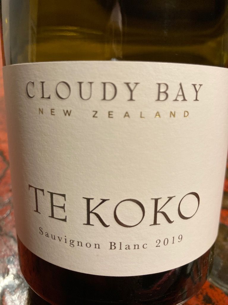 Cloudy Bay - Te Koko 2019 — VINTANKER