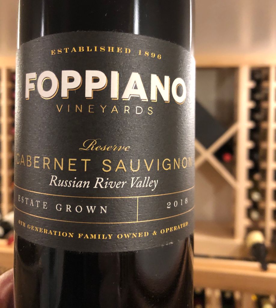 2019 Foppiano Cabernet Sauvignon Reserve Russian River Valley, USA ...