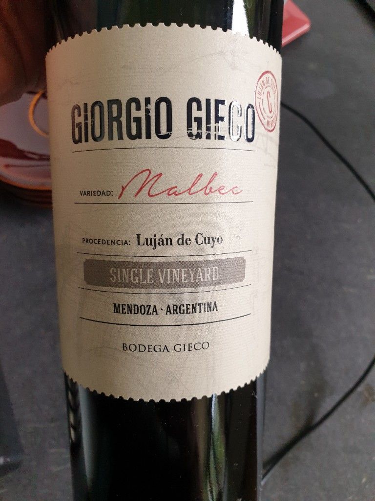 2021 Bodega Gieco Malbec Giorgio Gieco Single Vineyard, Argentina ...