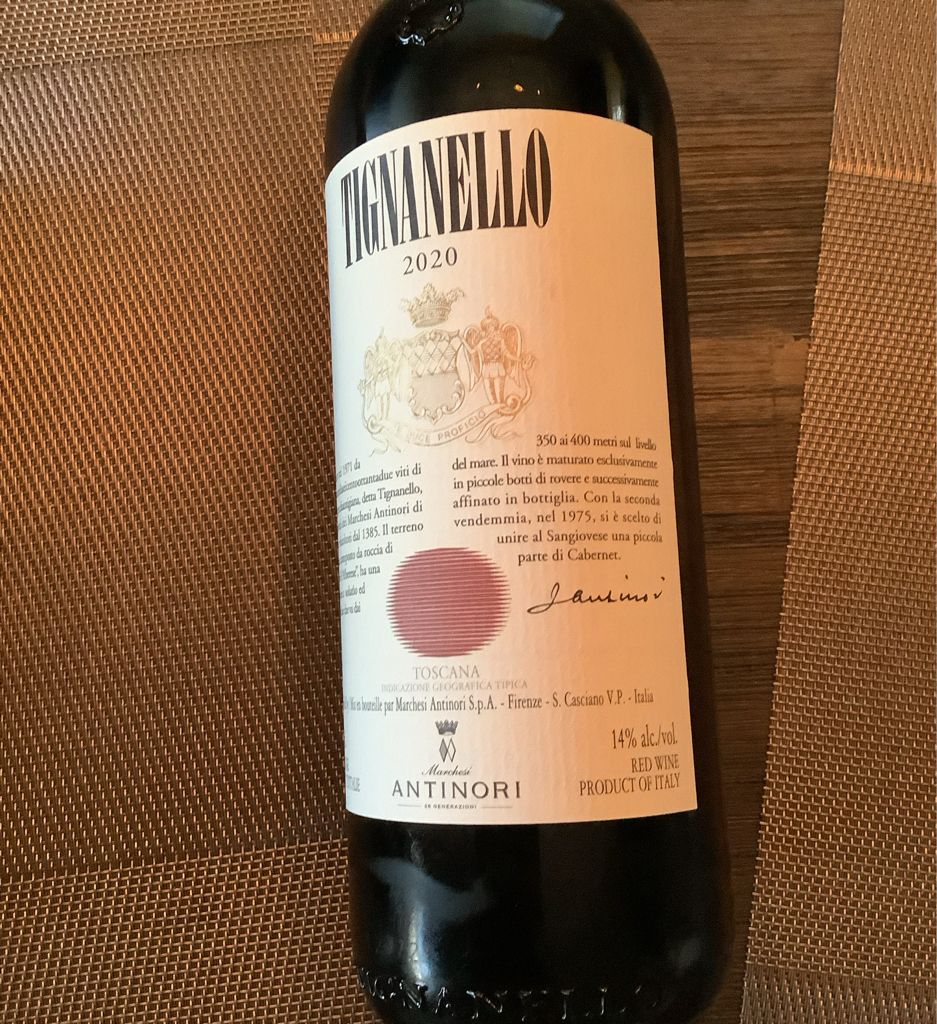 2020 Antinori Tignanello - CellarTracker