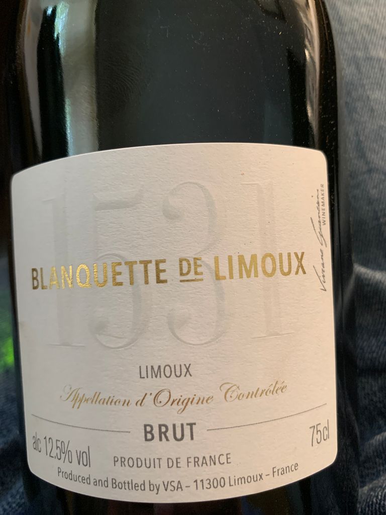 2018 SaintHilaire Blanquette de Limoux Brut, France, Languedoc