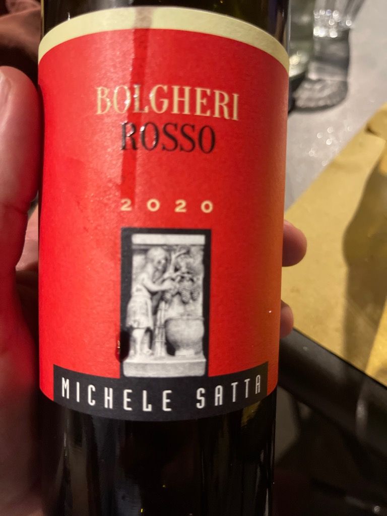 2020 Michele Satta Bolgheri Rosso CellarTracker