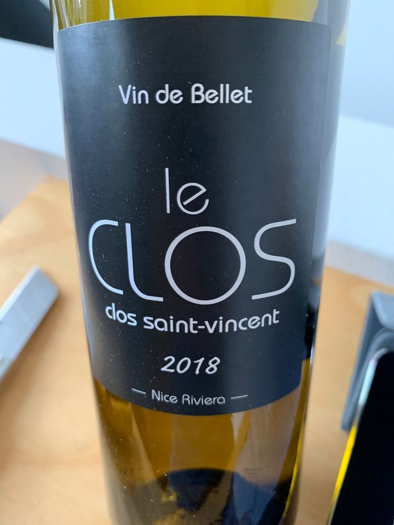 2018 Clos St-Vincent Bellet, France, Provence, Bellet - CellarTracker