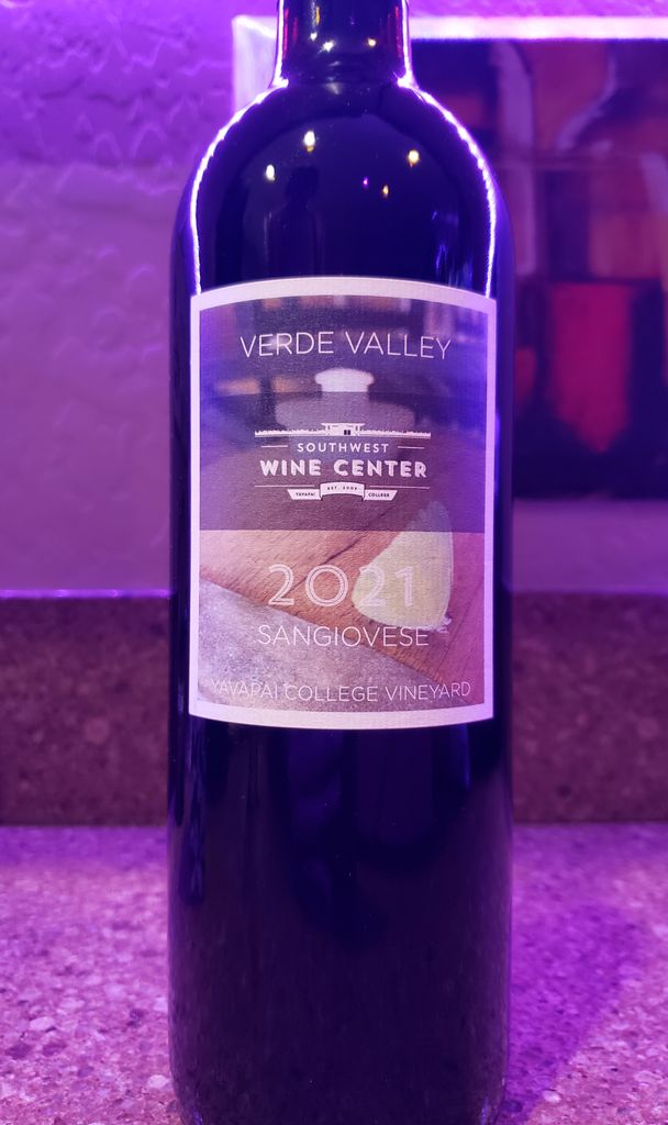 2021 Southwest Wine Center Sangiovese Yavapai College Vineyard, USA