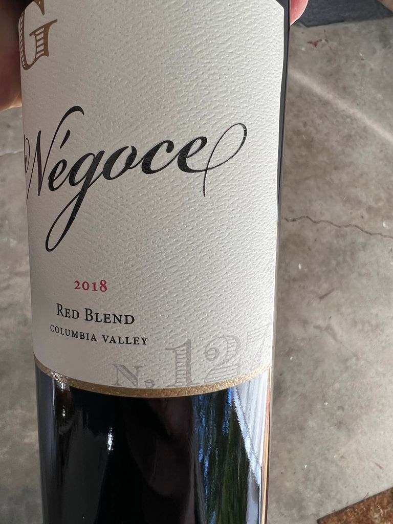 2018 de Négoce OG N.127 Red Blend, USA, Washington, Columbia Valley