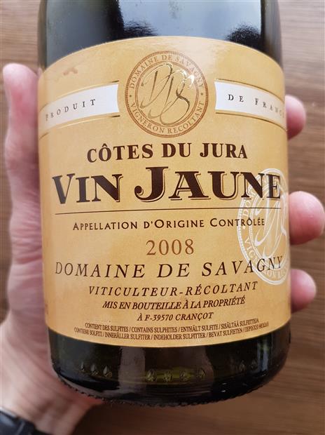 Vin jaune Côtes du Jura Savagnin - Vin Jaune Domaine de Savagny 2016