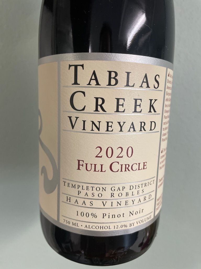 2013 Tablas Creek Pinot Noir Full Circle Haas Vineyard, USA, California, Central Coast, Paso