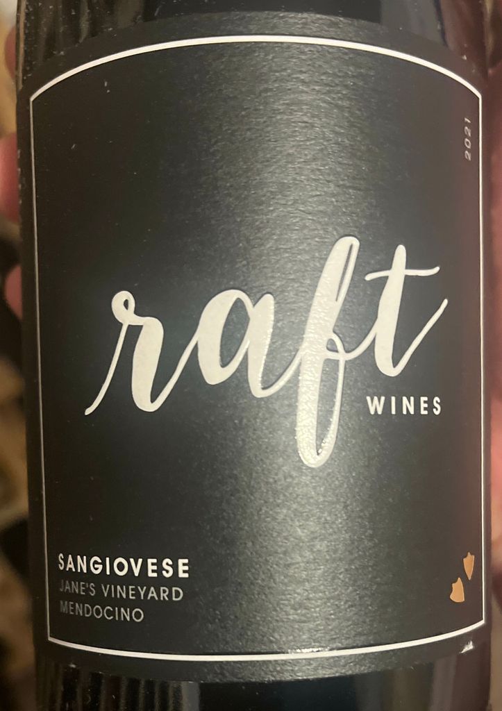 2022 Raft Wines Sangiovese Jane's Vineyard, USA, California, North ...