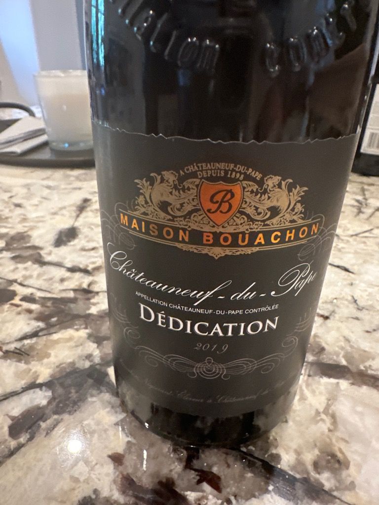 2019 Maison Bouachon ChâteauneufduPape Dedication, France, Rhône