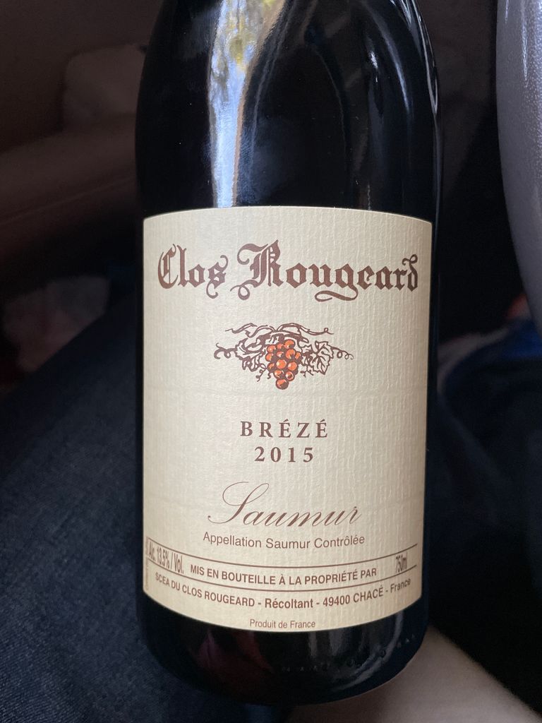 【在庫僅少】 2015 Clos CellarTracker - Brézé Blanc Saumur (Foucault) Rougeard ワイン
