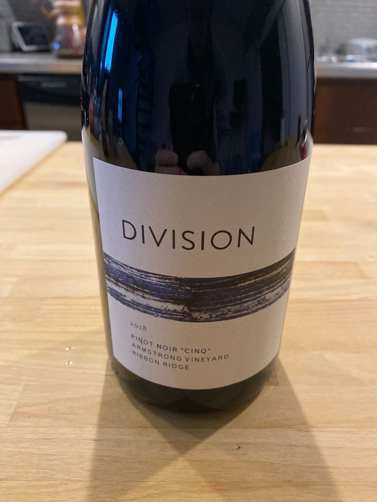 2019 Division Winemaking Company Pinot Noir Cinq Armstrong Vineyard