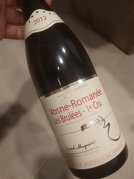 2012 Gérard Mugneret Vosne-Romanée 1er Cru Les Brulées - CellarTracker