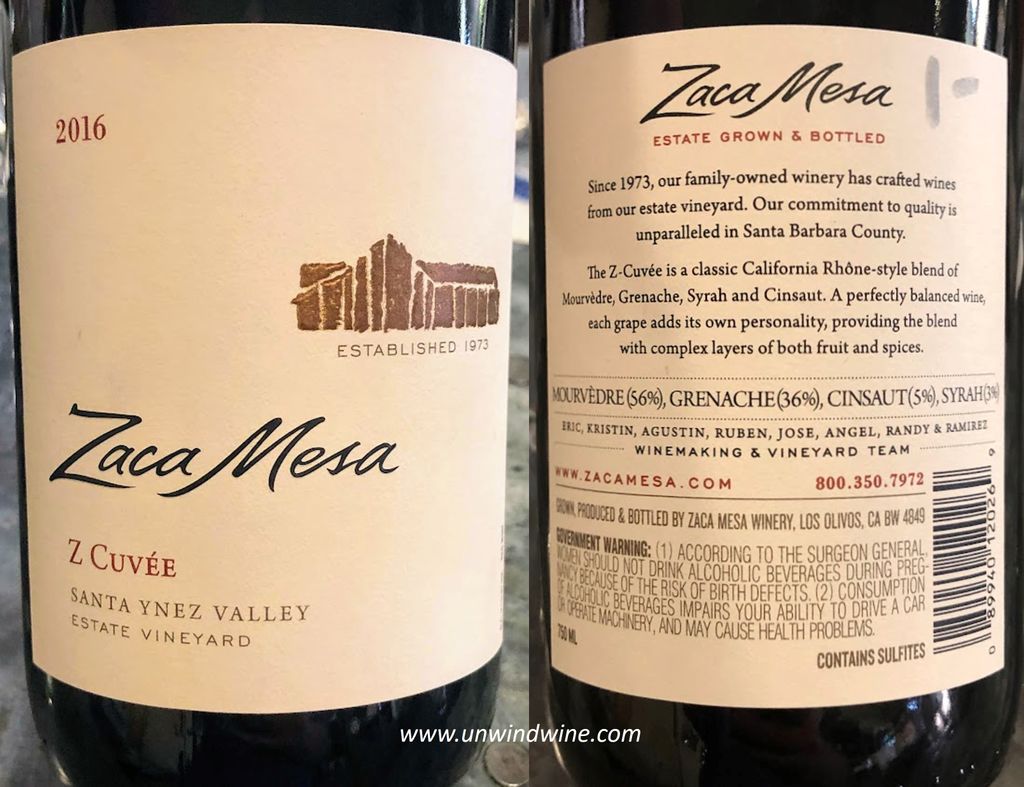 2017 Zaca Mesa Z Cuvée - CellarTracker